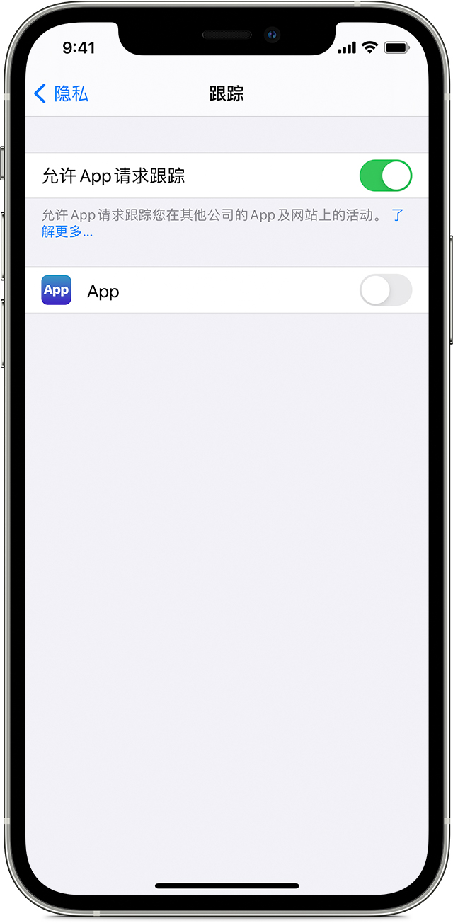 iOS 14.5 新增的提示弹窗（来源：苹果）